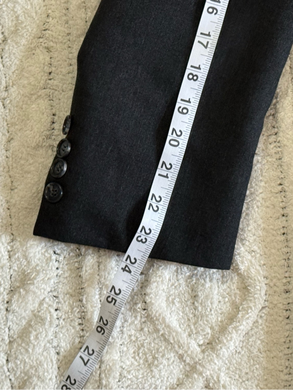 De Vonaire Charcoal Gray Wool Double Breasted Blazer Large - Picture 14 of 14
